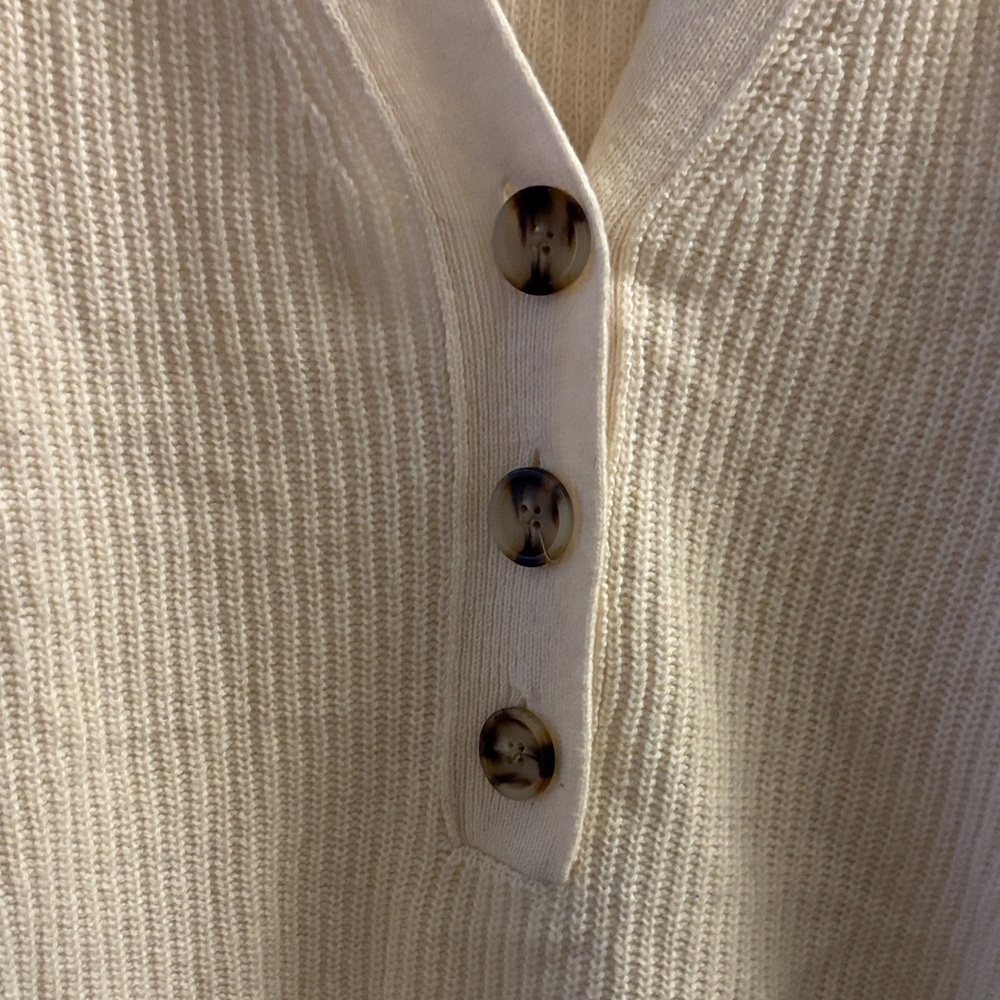 Madewell Cream Button-Up Cardigan - Picture 2 of 6
